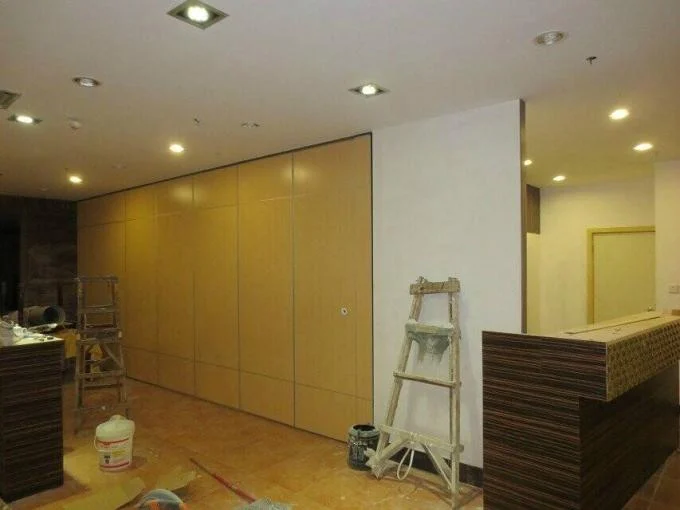 Interior Wood Folding Doors Office Acoustic Room Dividers , Sound Proof Movable Partition Walls 1