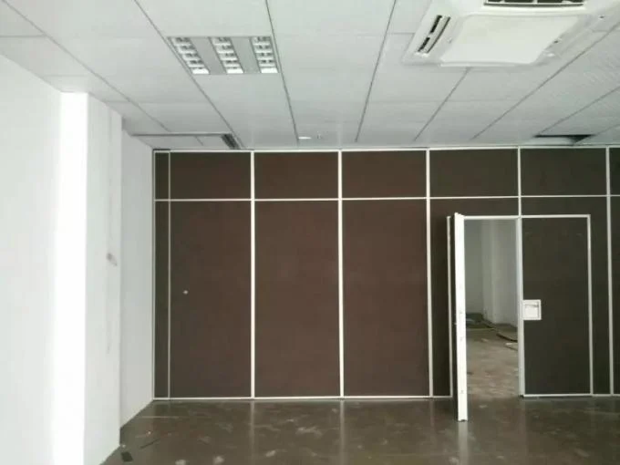 Interior Wood Melamine Surface Movable Folding Partition Walls , Wooden Room Partition Wall 0
