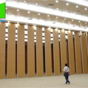 Interior Wood Movable Temporary Sliding Wall Sound Proof Partition