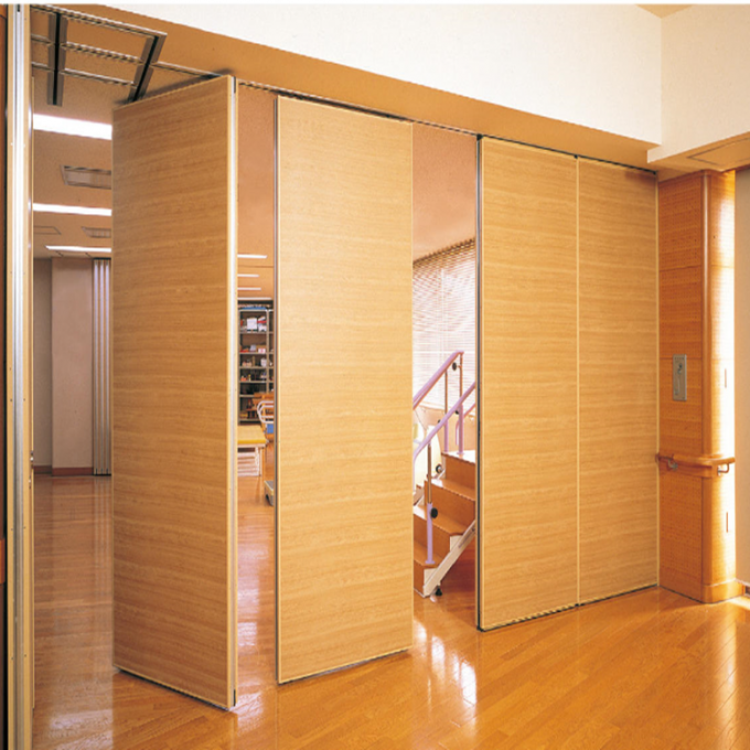 Interior Wood Soundproof Partition Operable Demountable Movable Partition Wall 2