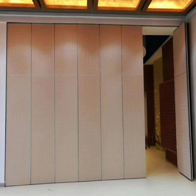 Interior Wood Soundproof Partition Operable Demountable Movable Partition Wall 0