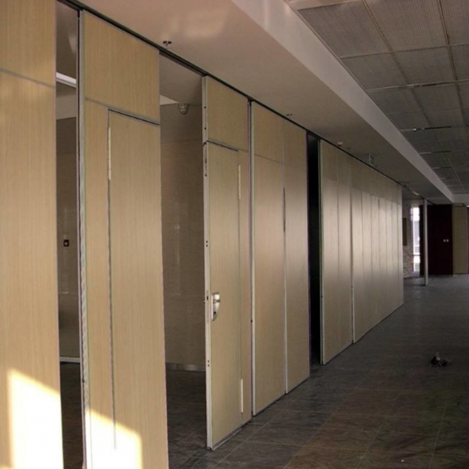 Interior Wood Soundproof Partition Operable Demountable Movable Partition Wall 3