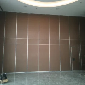 Interior Wooden Design Acoustic Partition Wall Sliding Doors For Auditorium / Banquet Hall