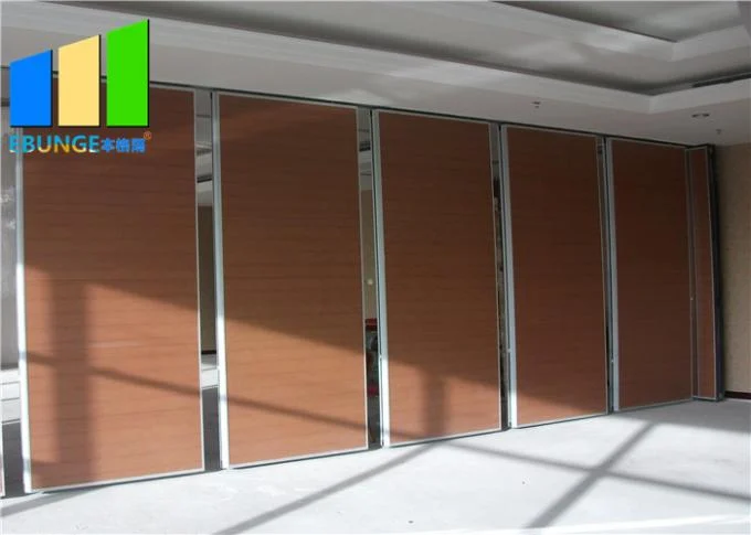Laminate Finish Removable Soundproof Sliding Partition Wall For Hotel Convention Hall 0