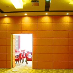 Laminate Finished Aluminium Frame Folding Partition Walls For Restaurant