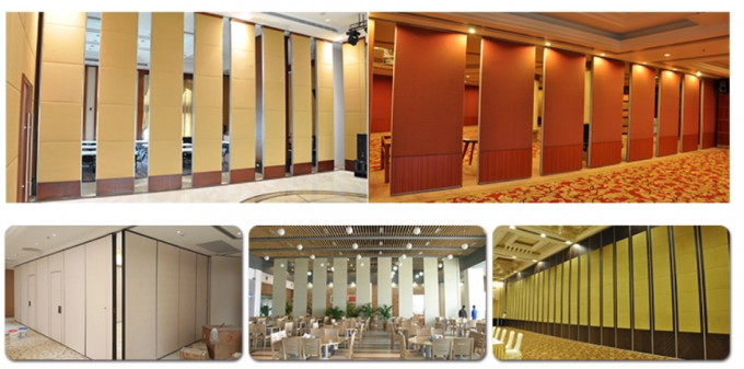 Laminate Operable Foldable Sliding Sound Proof Partitions For Restaurant 0