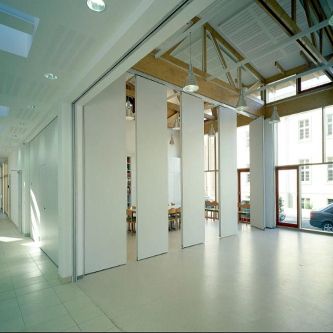 Leather Finish Acoustic Movable Divider Walls For Dining Hall 0