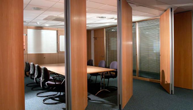 Leather Folding Acoustic Room Divider / Movable Partition Wall 1