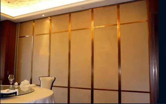 Sound Proof Office Meeting Room Panels 65mm Thickness Wooden Material Sliding Partition Wall 0