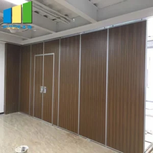 Library School Sliding Folding Partition Walls Soundproof Aluminum Alloy Profile