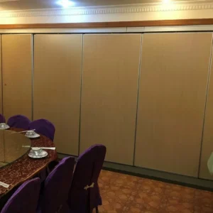 Lightweight Sliding Folding Exhibition Partition Walls Hang Track On The Ceiling