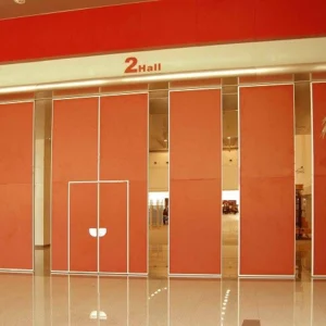 Luxury Wooden finished Flexible Soundproof Partition Wall For Exhibition