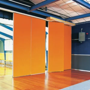 Malaysia Wooden Movable Sliding Partition Walls for Restaurant 85 mm Width