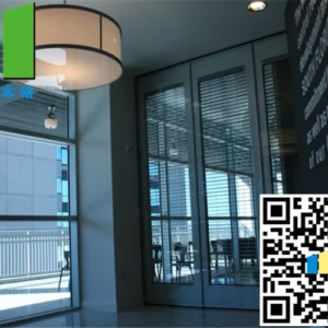 Malaysis Single Glass Wall Partition With Doors Aluminum Track