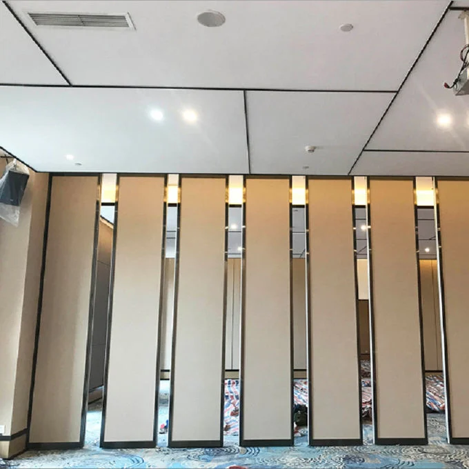 Manual Movable Wall System Sliding Folding Partition With Doors 2