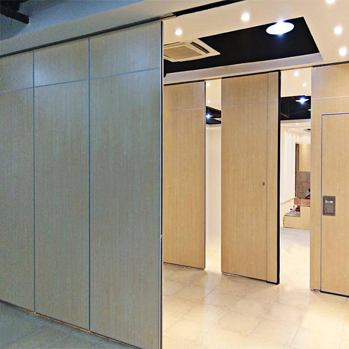 Manual Rotating Sliding Noise Barrier Movable Partition Walls For School Fire Resistant 2