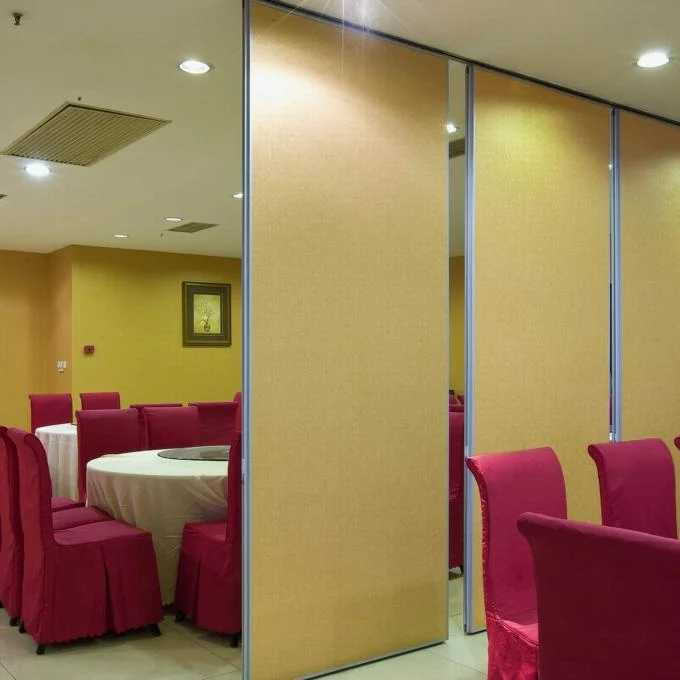 MDF + Aluminum Acoustic Sliding Partition Wall , Movable Partition Wall Boards 3