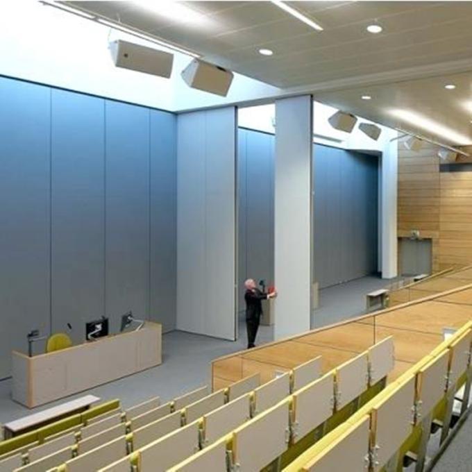 MDF Aluminum Frame Movable Partition Walls Wood Divider For Conference Center 0