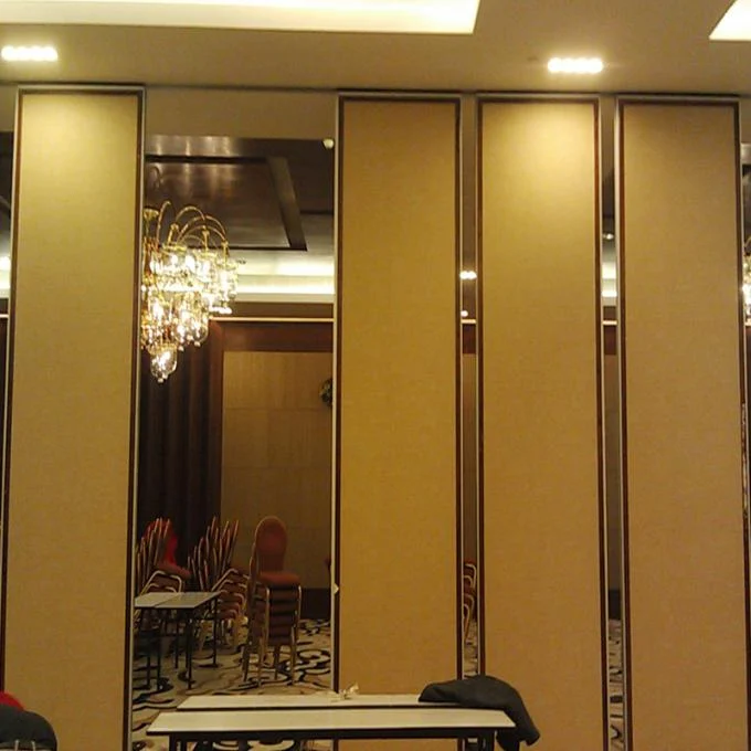 MDF + Aluminum Interior Movable Folding Soundproof Partition Wall For Hotel 2