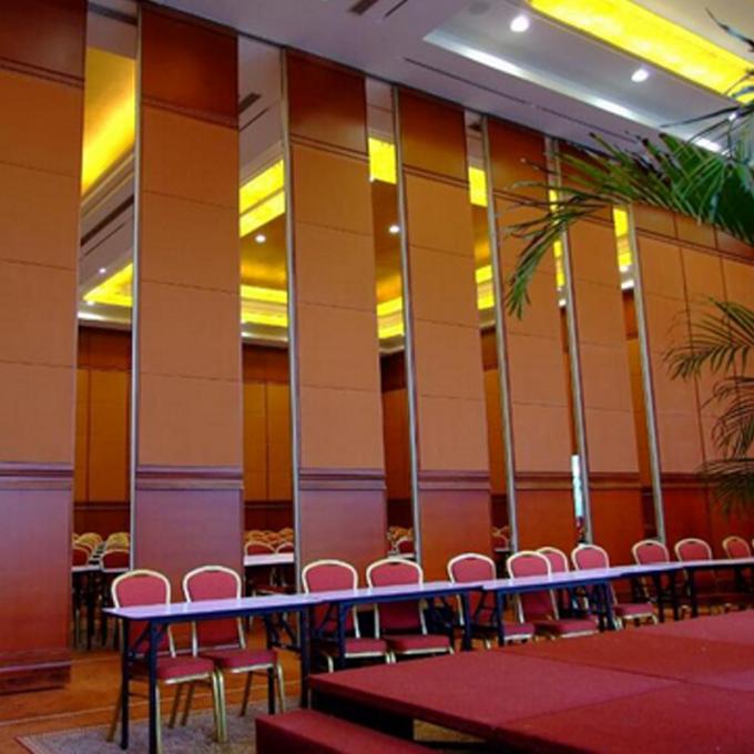 MDF Aluminum Mobile Wood Movable Operable Track Rollers Sliding Partition Walls 0