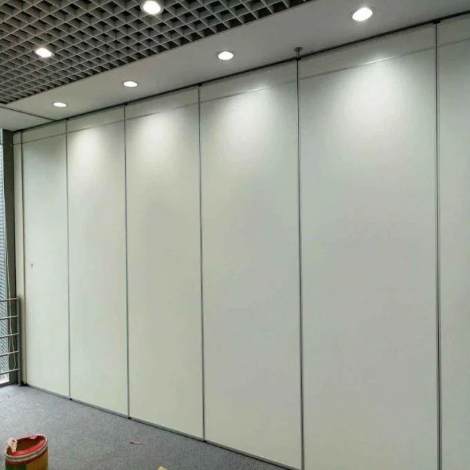 MDF + Aluminum Office Partition Walls / Conference Room Sliding Folding Partitions 2