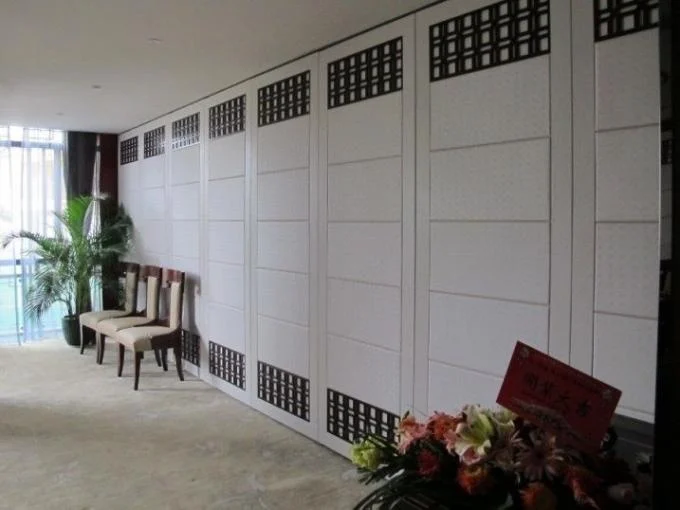 MDF + Aluminum Office Partition Walls / Conference Room Sliding Folding Partitions 0