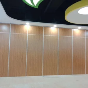 MDF + Aluminum Operable Acoustic Movable Office Partition / Wooden Folding Doors