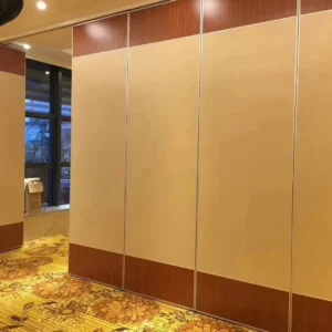 MDF Board Sliding Folding Partition Walls / Great Hall Mobile Room Dividers