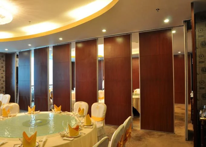 Mdf Folding Door Movable Dividing Vip Room Divider Soundproof Folding Partition Walls With Track For Hotel 1