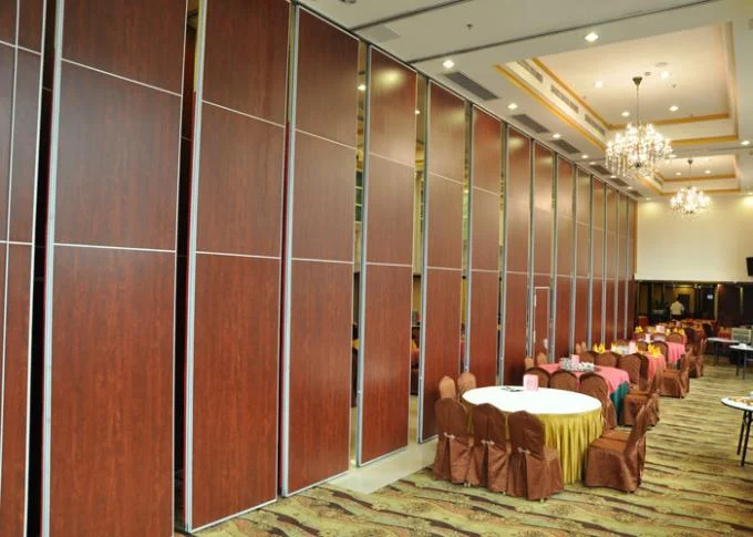 Mdf Folding Door Movable Dividing Vip Room Divider Soundproof Folding Partition Walls With Track For Hotel 0
