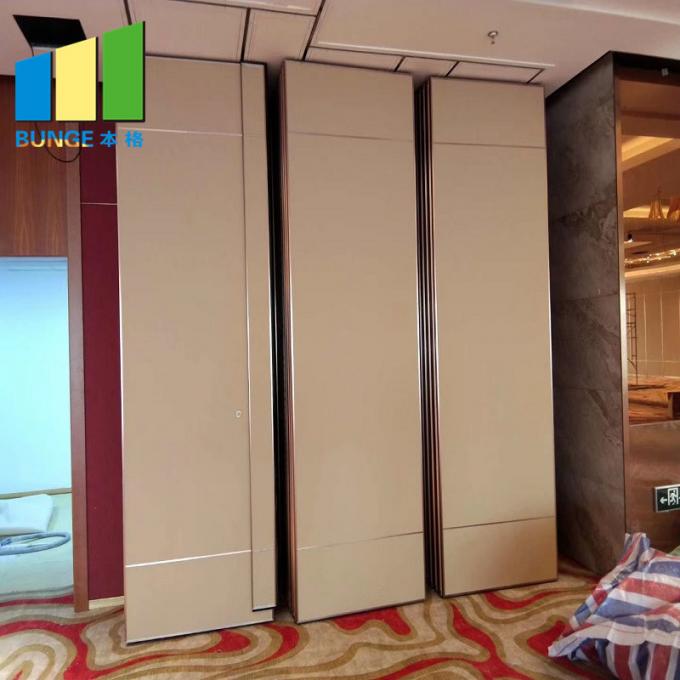 MDF Melamine Hotel Operable Movable Sound Proof Partitions Wall For Banquet Hall 2