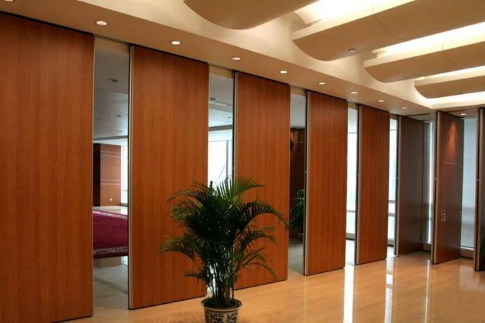 MDF Movable Sound Proof Partitions Telescopic Sleeve Panel For Hotel 0