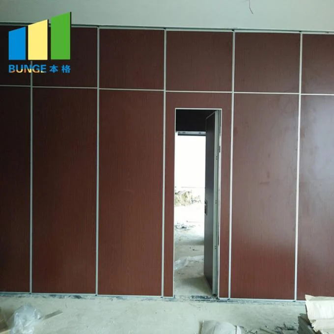 Meeting Room Folding Partition Walls With Pass Through Door Access 0