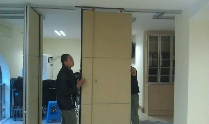 Meeting Room Sliding Soundproof Partition Wall Aluminum Alloy Profile 2