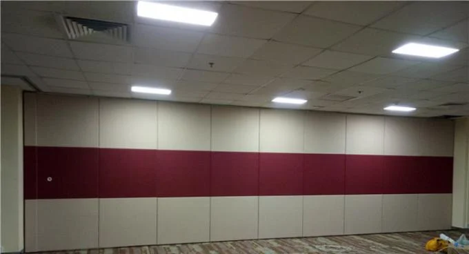 Sliding Fireproof Acoustic Partition Wall Full Height Aluminum Active Laminate Surface 0
