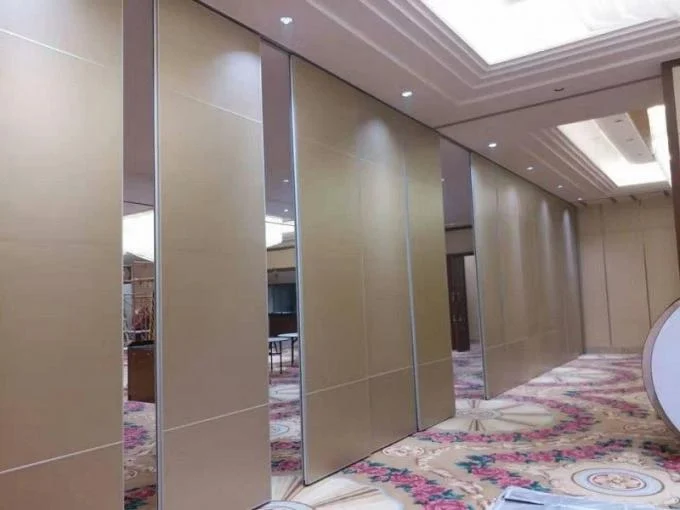 Melamine Acoustic Partition Wall For Function Hall , Sliding Soundproof Room Dividers 0