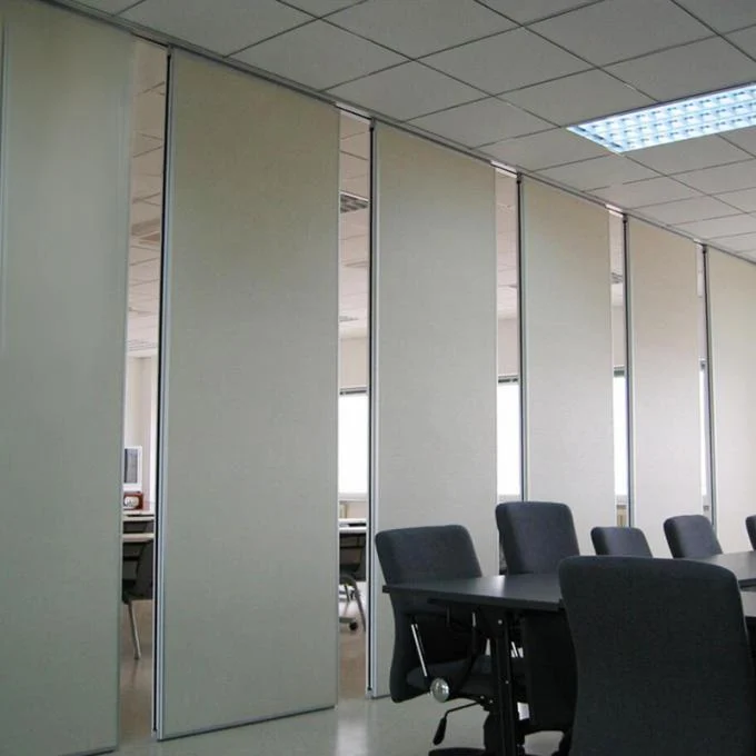 Melamine Board Folding Partition Walls For Five Star Hotel / Soundproof Sliding Room Dividers 2