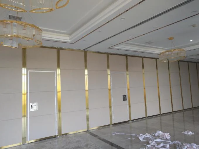 Melamine Board Folding Partition Walls For Five Star Hotel / Soundproof Sliding Room Dividers 4