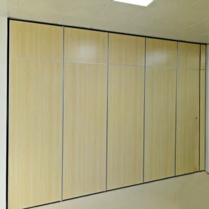 Melamine Board Movable Partition Walls , Conference Room Folding Sliding Partition Doors