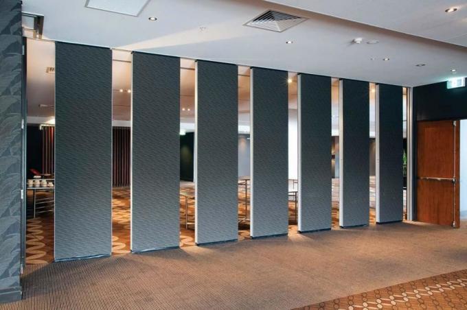 Melamine Board Sliding Movable Sound Insulation Partition Walls With Pass Doors 0