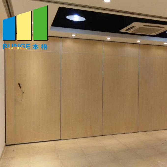 Melamine Commercial Movable Partition Walls Sliding Folding Divider For Office 0