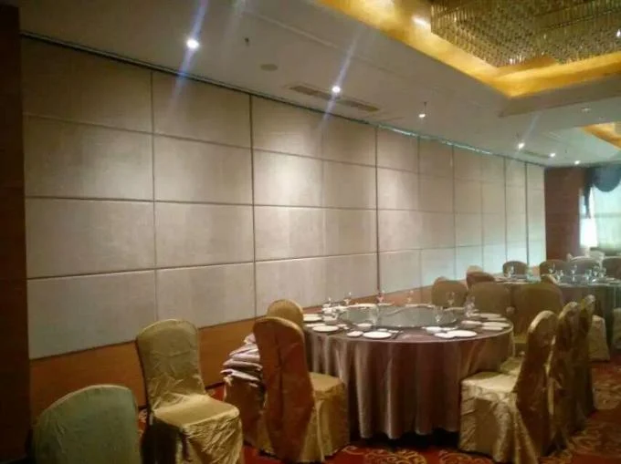 Melamine / Fabric Surface Acoustic Commercial Folding Partition Walls For Office 2