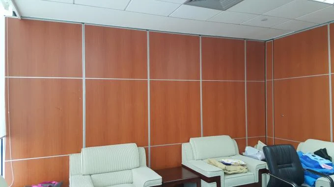 Melamine / Fabric Surface Acoustic Commercial Folding Partition Walls For Office 3