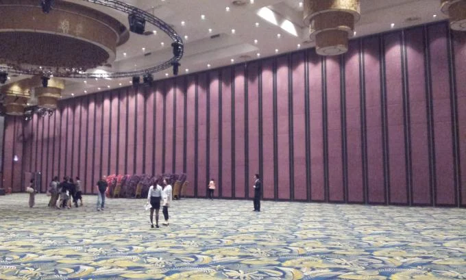 Melamine / Fabric Surface Acoustic Folding Room Dividers For Hotel 0