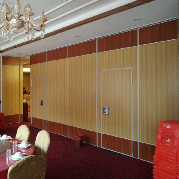 Melamine Faced MDF Or Plywood Acoustic Movable Walls Environmental E1 Grade 3