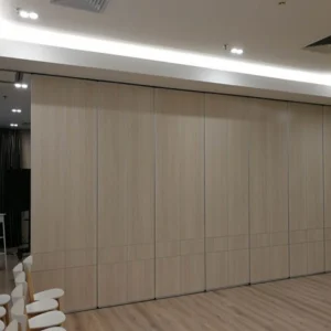 Melamine Faced MDF Or Plywood Acoustic Movable Walls Environmental E1 Grade