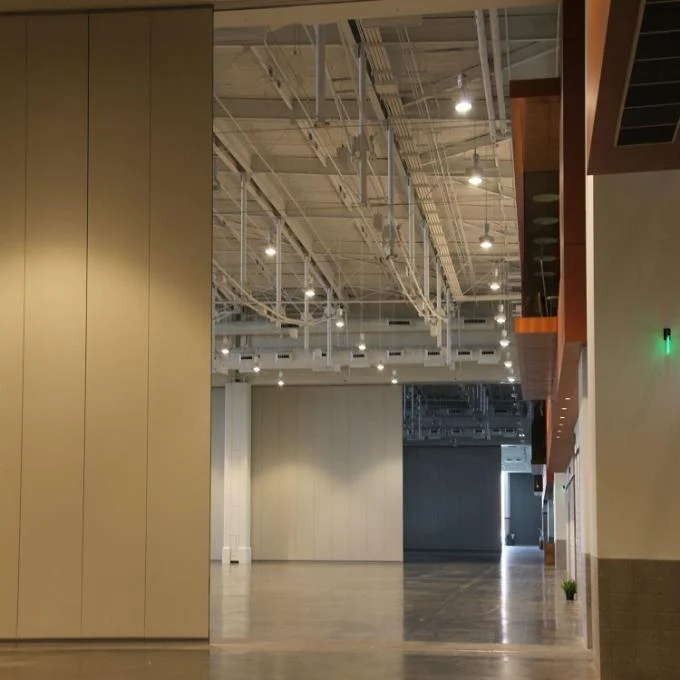 Melamine Finish Acoustic Rotating Sliding Movable Partition Walls For Exhibition Hall 2