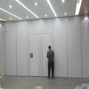 Melamine Finish Movable Operable Sound Proof Partitions For Auditorium / Office