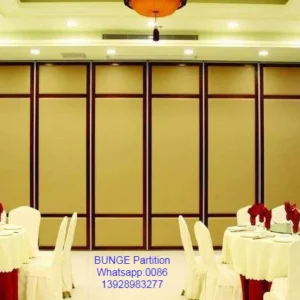Melamine Finish Sliding Partition Walls With Aluminum Tacks And Rollers