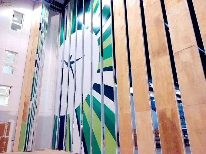 Melamine Finish Wood Partition Panels / Aluminum Room Dividers 3